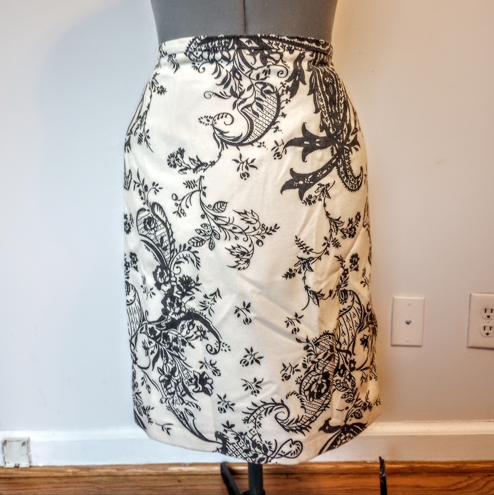 Harvey Benard Wool Blend Midi Skirt